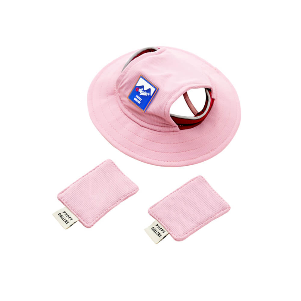 หมวกสัตว์เลี้ยง PUPPY GALLERY ไซซ์ S สีชมพู มาพร้อม Cooling Pads_11